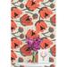 Winston Porter Colville Hand Drawn Poppies Peel & Stick Wallpaper Panel Vinyl in Red/White | 25 W in | Wayfair E94A1DC7AB384FDBBC359F6145BE71EC