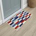 Latitude Run® American Digital Square Anti-Fatigue Non-Slip Indoor Door Mat Synthetics | Rectangle 1'6" x 2'6" | Wayfair