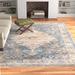 Blue/White 94 x 0.35 in Area Rug - Andover Mills™ Allie Oriental Power Loom Blue/Beige Area Rug Polyester | 94 W x 0.35 D in | Wayfair