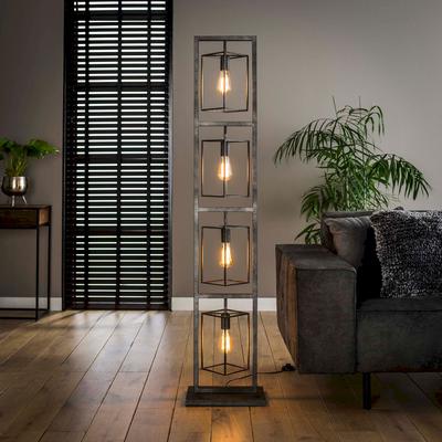 designline »Kingston« Stehlampe altsilber Finish Image