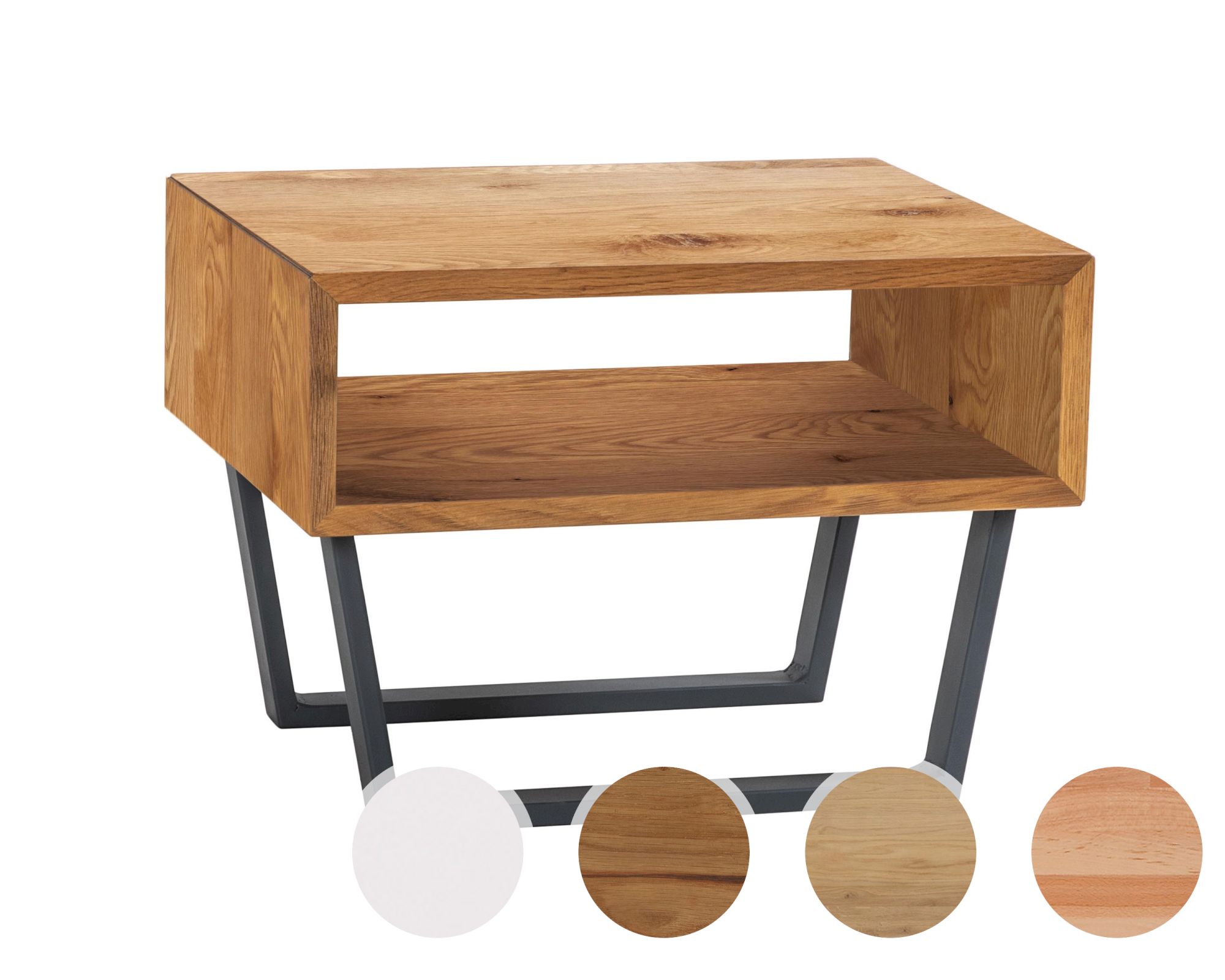 Hasena Nachttisch Jose Buche weiss deckend lackiert