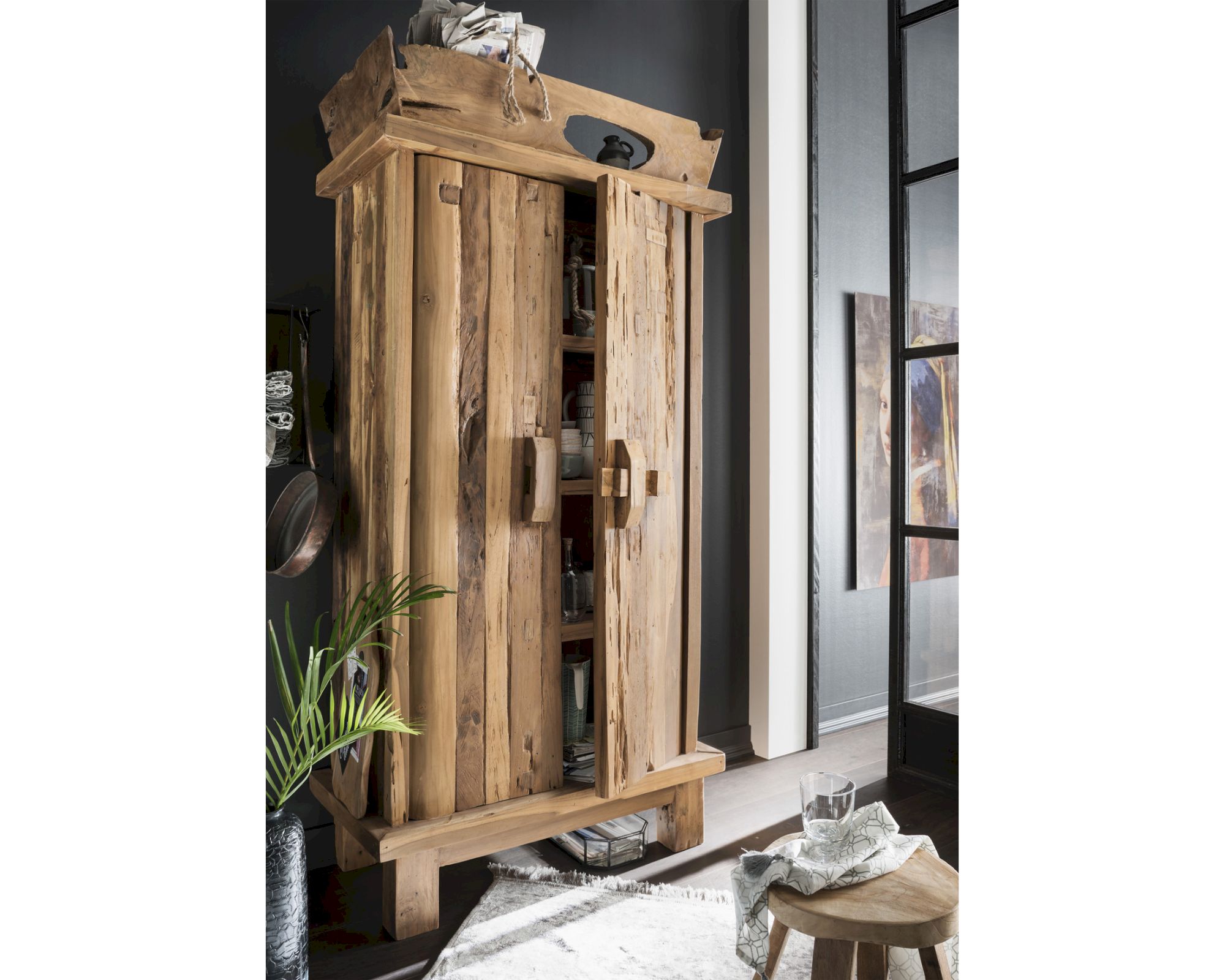 die Faktorei »Flintstone« Unikat Schrank 100x200x45 cm