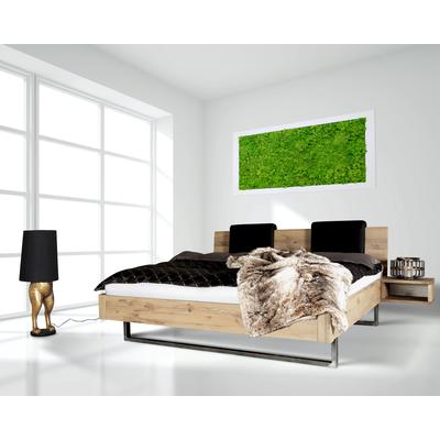 BlackWood »Dolce Vita III« Wildeiche Massivholzbett 200x220 cm / Wildeiche rustic / ohne Kissen Image