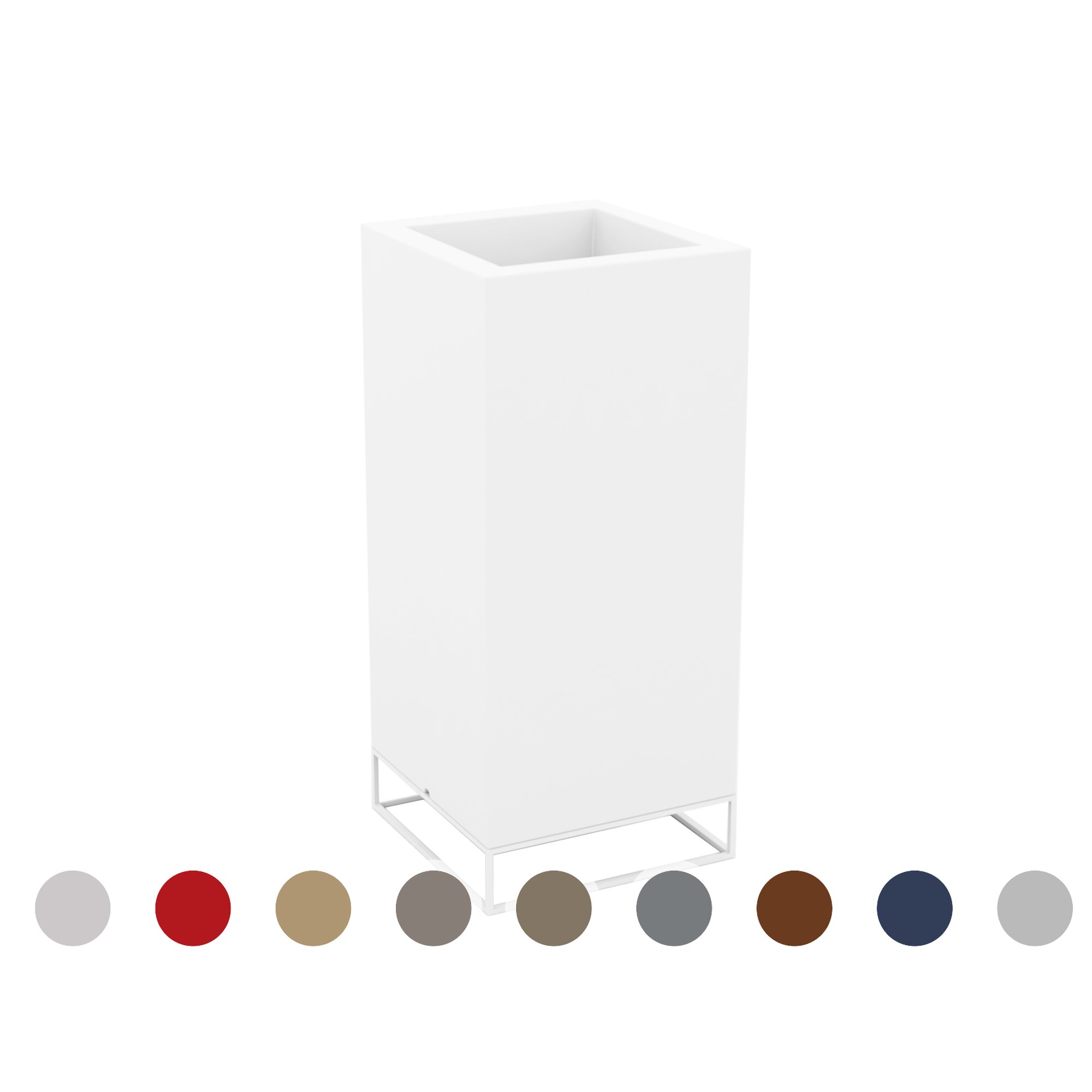 Vondom »VELA« Cubo Alto Outdoor Pflanzengefäß 60x60x100cm / Basic matt / White Image