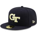 Men's New Era Navy Georgia Tech Yellow Jackets Primary Team Logo Basic 59FIFTY Fitted Hat