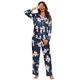 Unifizz Ladies Pyjamas Womens Lounge Wear Sets Silk Satin Pyjamas Button Down Nightwear Long/Short Sleepwear Sets Fluffy PJs
