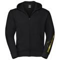 Black-Cafe London Retro Stripe Zip Hoodie, black-gold, Size S