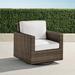 Small Palermo Swivel Lounge Chair in Bronze Finish - Performance Rumor Snow, Standard - Frontgate