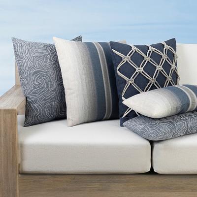 Piedmont Indoor/Outdoor Pillow Collection by Elaine Smith - Chari, 20" x 20" Square Chari - Frontgate