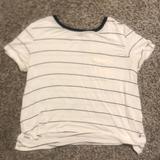 American Eagle Outfitters Tops | American Eagle Short Sleeve Tee - Size Medium | Color: Black/White | Size: M