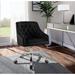 Willa Arlo™ Interiors Casimir Velvet Task Chair Upholstered in Gray/Blue/Black | 36 H x 25.5 W x 23 D in | Wayfair D984CB41B23943CB9702EDA9B1F90933