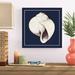 Highland Dunes Coastal Shell I w/ Border Navy by Avery Tillmon - Wrapped Canvas Painting Print Canvas in Blue/White | Wayfair