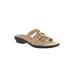 Wide Width Women's Torrid Sandals by Easy Street® in Cork Gold Fleck (Size 9 1/2 W)