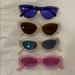 Urban Outfitters Accessories | Colorful Sunglasses Bundle | Color: Cream/Purple | Size: Os