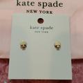 Kate Spade Jewelry | Kate Spade Rose Gold Signature Spade Studs - New | Color: Gold/Pink | Size: Os