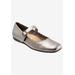 Wide Width Women's Sugar Flat by Trotters in Pewter (Size 11 W)