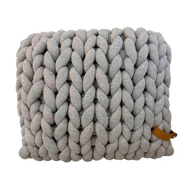 adorist. - XXL Grobstrick Kissen Cotton Tube, 45x40x10cm Decken & Kissen 1 ct