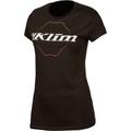 Klim Excel T-shirt da donna, nero-bianco, dimensione S per donne