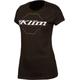 Klim Excel T-shirt da donna, nero-bianco, dimensione S per donne