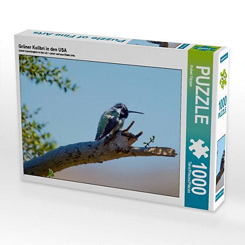 Puzzle CALVENDO Puzzle Grüner Kolibri in den USA - 1000 Teile Foto-Puzzle glückliche Stunden Kinder