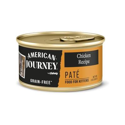 American Journey Kitten Pate Chicken Recipe Grain-Free Canned Cat Food, 3-oz, case of 24