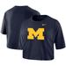 Women's Nike Navy Michigan Wolverines Cropped Performance T-Shirt