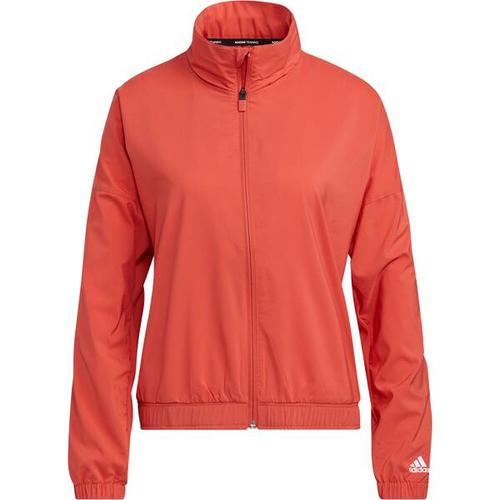 adidas Damen WOVEN BOS JACKET, Größe L in Rot/Weiß