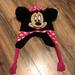Disney Accessories | Disney Minnie Mouse Winter Hat | Color: Black/Pink | Size: Osg