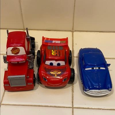 Disney Toys | Disney Car Toy Set Used For Collection, Plastic | Color: Blue/Red | Size: One