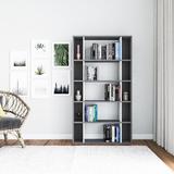 Latitude Run® Gjurgjica 64.41" H x 35.43" W Standard Bookcase Wood in White/Black | 64.41 H x 35.43 W x 9.84 D in | Wayfair