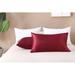 Mercer41 Nicosia Solid Color Pillowcases Microfiber/Polyester/Silk/Satin in Red | Wayfair 9F162133CD004E328F78AFB7285553A2
