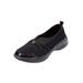 Women's CV Sport Greer Slip On Sneaker by Comfortview in Black (Size 10 1/2 M)