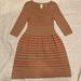 Anthropologie Dresses | Anthropologie Sweater Dress Cinch Waist | Color: Gold | Size: M