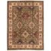 Brown/Green 105 x 0.25 in Area Rug - Bokara Rug Co, Inc. Manchuria Hand-Knotted Oriental Area Rug In Green/Brown/Cream | 105 W x 0.25 D in | Wayfair