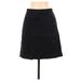 J.Crew Casual Skirt: Black Solid Bottoms - Women's Size 6