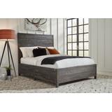 Townsend King-Size Solid Wood Low-Profile Bed in Gunmetal - Modus 8TR9B7