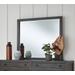 Townsend Solid Wood Beveled Glass Mirror in Gunmetal - Modus 8TR983