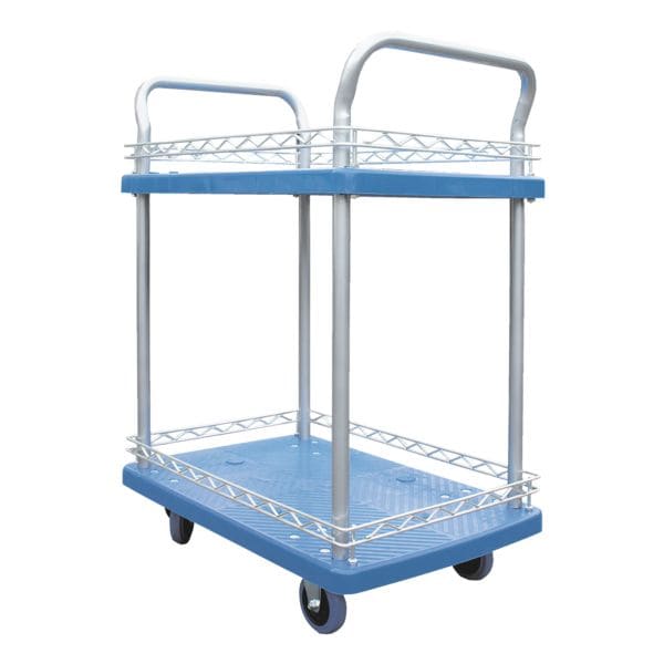 Viso Tischwagen mit 2 Etagen blau, 48.5x95x72 cm