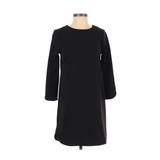 H&M Casual Dress - Shift: Black Solid Dresses - Women's Size 2