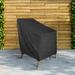 Freeport Park® Hyslop Heavy Duty Premium Patio Chair Cover in Black | 36 H x 31.5 W x 33.5 D in | Wayfair FRPK2006 44228219