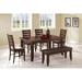 Red Barrel Studio® Tru 6 - Piece Dining Set Wood/Upholstered in Brown | 30 H x 42 W x 66 D in | Wayfair B0E55772C8CD4139ACBD550292F6BF83
