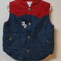 Disney Jackets & Coats | Disney Mickey Mouse Vest | Color: Blue/Red | Size: 2tb