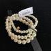 J. Crew Jewelry | J Crew Triple Strand Bracelet With Crystal. Nwt | Color: Cream | Size: Os