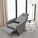 Inbox Zero Massage Chair Linen in Gray | 49 H x 32.5 W x 32.5 D in | Wayfair 4D8302C8EB784814B4123EB4B7164B82