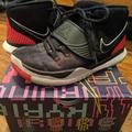 Nike Shoes | Nike Mid Top Basketball Shoes Boys Youth S 2.5 | Color: Black/Red | Size: Youth Boys 2.5