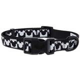 Disney Dog | Disney Tails Dog Collar Black & White Mickey Icons | Color: Black/Red | Size: Various