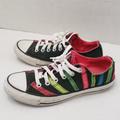 Converse Shoes | Converse Black Neon Candy Stripe Sneaker Shoes 8 | Color: Black/Blue/Green/Pink | Size: 8