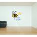 Harper Orchard Bee Amazing Bees Cute Quote Cartoon Wall Decal Vinyl in Black/Yellow | 10 H x 10 W in | Wayfair 04E9632491A14B5DAD30E71512CE0697