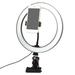 LINKPAL Dimmable LED Ring Light Phone Mounting System in Black | 10 H x 10 W x 14 D in | Wayfair Ring light PC 10"