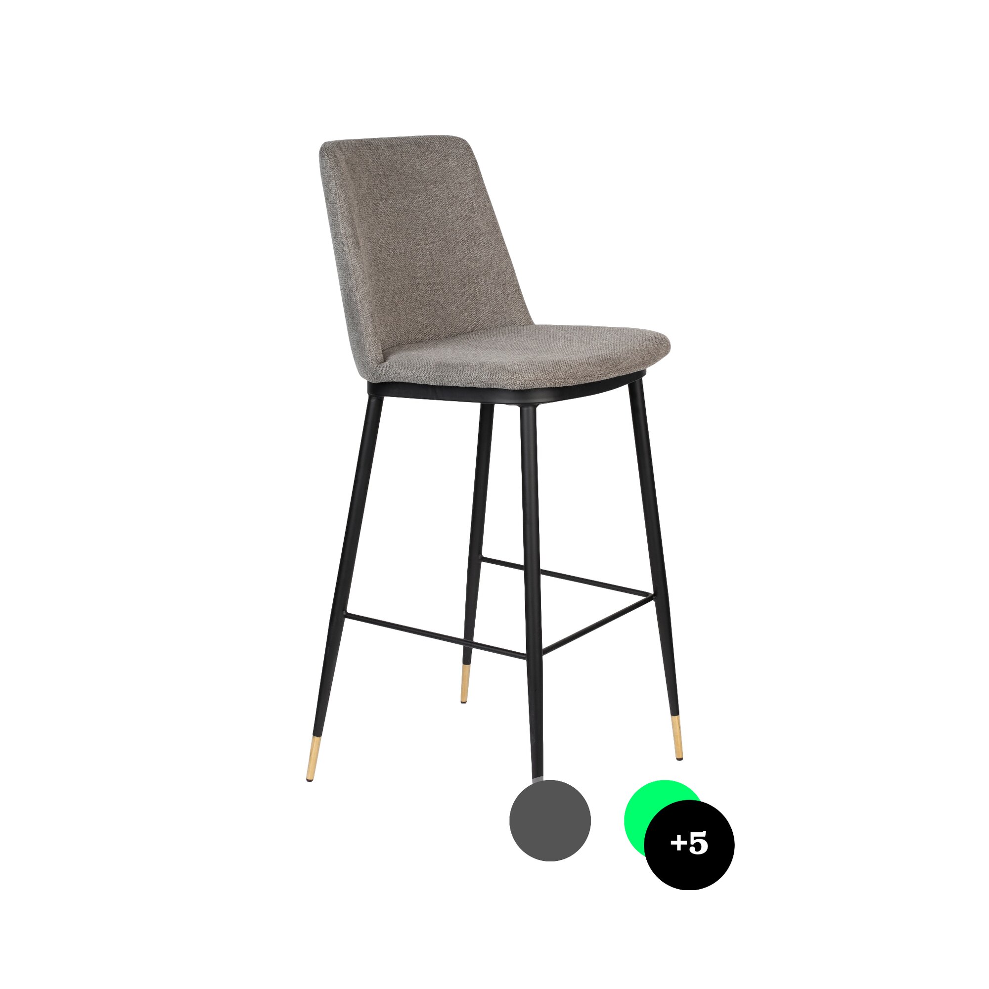 designline »Lionel« Barstuhl 105 cm / hellgrau